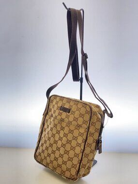 Gucci Canvas All GG Bag over Shoulder Brown